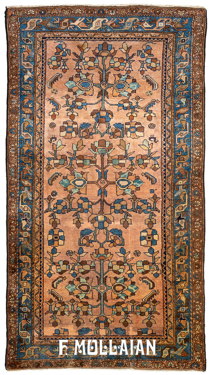 Antique Lilian Persian Rug Rust/Red Color n°:74379158